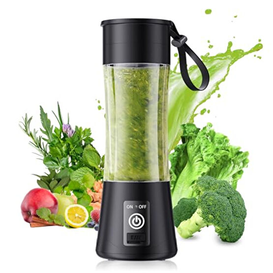 Cordless Personal Size Portable Blender - 14 Oz Blender for Smoothies and Shakes with BPA Free Traveling Juice Cup, 6 Blades for Powerful Blending, Suit for Sports/Travel/Home Blenderler Fiyatı