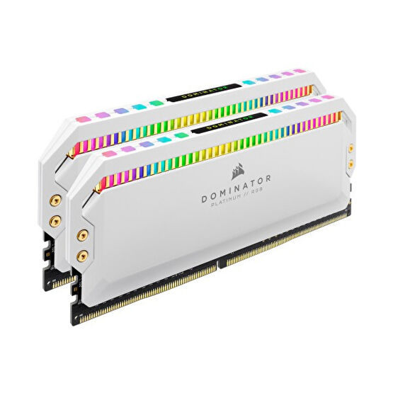 Corsaır 16GB (2x 8gb) Ddr 4000MHZ CL19 Dual Kıt Pc Ram Domınator Platınum Rgb CMT16GX4M2K4000C19W Beyaz RAM Bellekler Fiyatı
