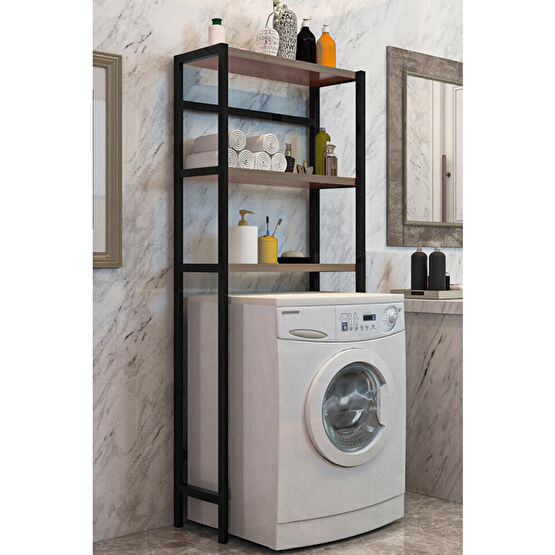 Cosargroup Çamaşır Makinesi Üstü Düzenleyici Raf Banyo Dolabı Rafı Makina Üstü Dolap Raf Ceviz Banyo Aksesuarları Fiyatı