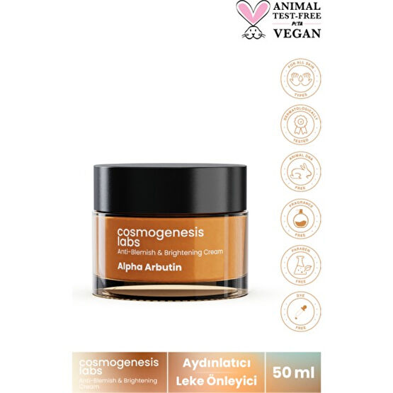 Cosmogenesis Labs Leke Karşıtı & Aydınlatıcı Beyazlatıcı Krem 50ML Eşitleyici Yenileyici Yüksek Korumalı Leke Kremi Fiyatı