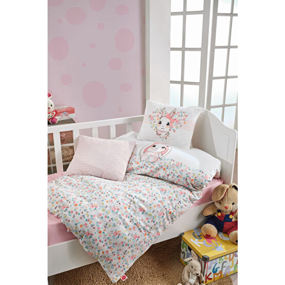 Cotton Box Bebek Nevresim Takımı Bunny Pembe
