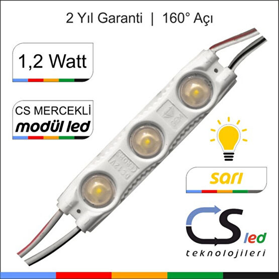 Csled 1.2 Watt Mercekli Modül LED - 1 Adet - Amber Led Aydınlatmalar Fiyatı