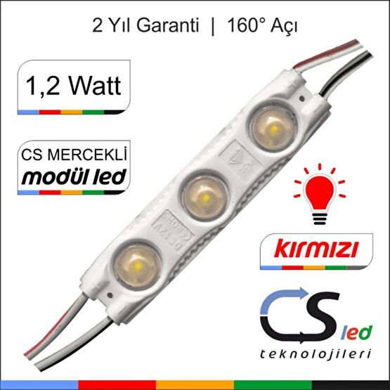 Csled 1.2 Watt Mercekli Modül LED - 1 Adet - Kırmızı Led Aydınlatmalar Fiyatı