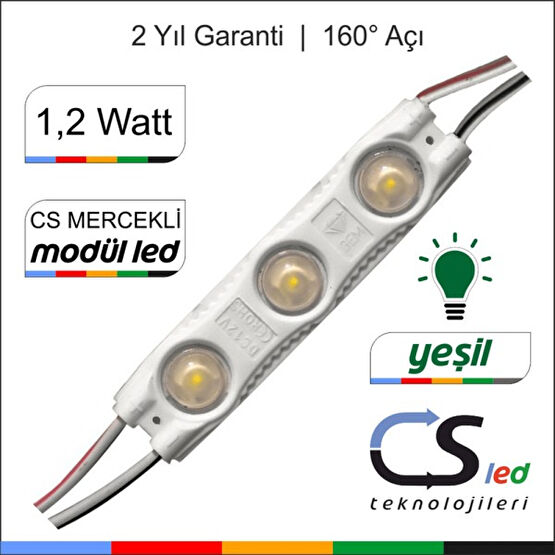 Csled 1.2 Watt Mercekli Modül LED - 1 Adet - Yeşil Led Aydınlatmalar Fiyatı