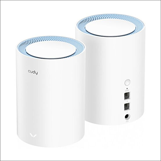 Cudy M1200 5 GHz 867 Mbps 2.4 GHz 300 Mbps 1 Port 2x5DBI Anten Wi-Fi Mesh Menzil Genişletici Router Router Fiyatı