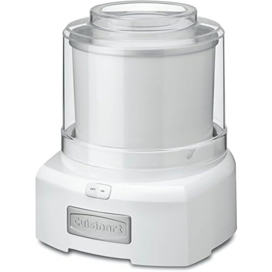 Cuisinart Ice Cream Maker Machine, 1.5 Quart Sorbet, Frozen Yogurt Maker, Double Insulated, White, ICE-21P1 Dondurma Makinesi Fiyatı