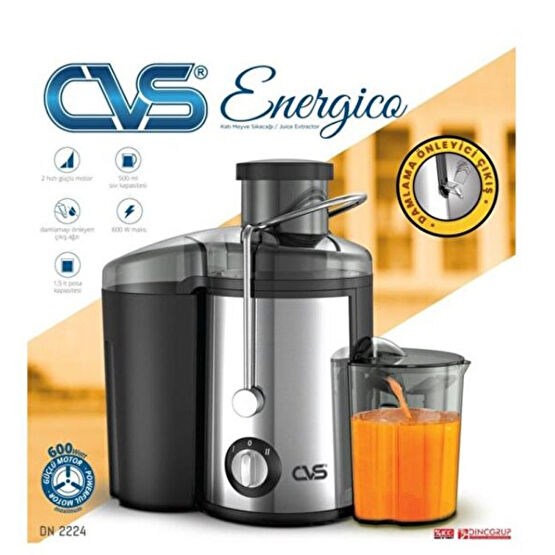 CVS Dn-2224 Energicao Katı Meyve Sıkacağı 600 Watt Meyve Sıkacakları Fiyatı