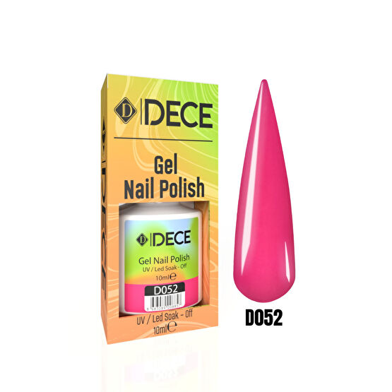 d dece Dece Kalıcı Oje Uv Led D052 (BARBİE PEMBESİ) 10ml
