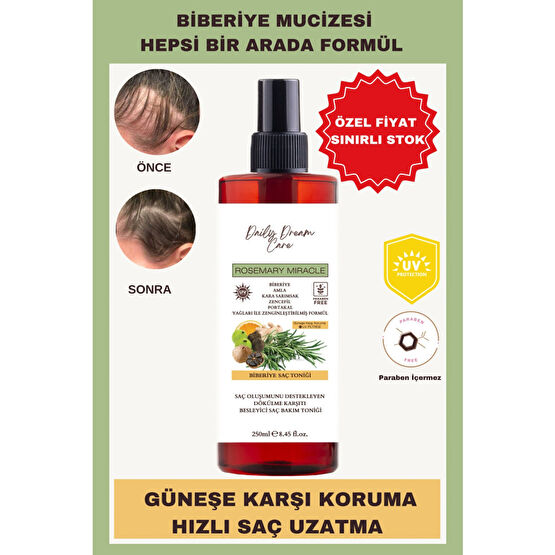 DAİLY DREAM CARE Daily Dream Care Biberiye Saç Toniği Hızlı Uzatma Yeni Saç Oluşumu ve Dökülme Karşıtı Mucize Formül Saç Bakım Losyonu / Toniği Fiyatı