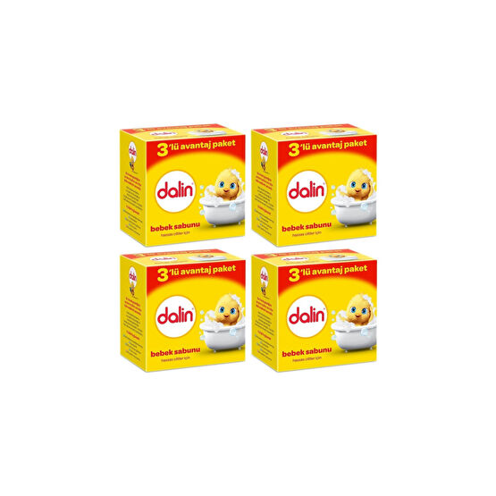 Dalin Bebe Sabun 100 gr (3LÜ AVANTAJ PAKETİ) X 4 Adet Bebek Sabunu Fiyatı