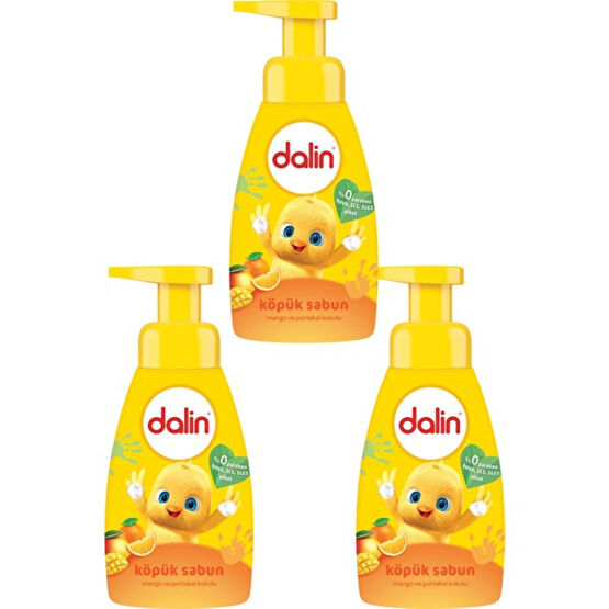 Dalin Köpük Sabun Mango ve Portakal Kokulu 200 ml x 3 Adet Bebek Sabunu Fiyatı