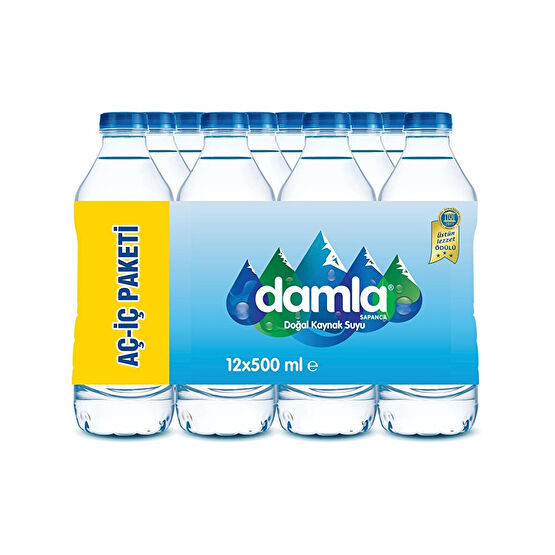 Damla Su Aç-İç Paketi 12 X 500 ml Su Fiyatı