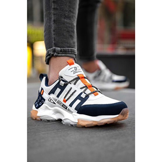 DARK SEER Beyaz Turuncu Erkek Sneaker 43 Beden