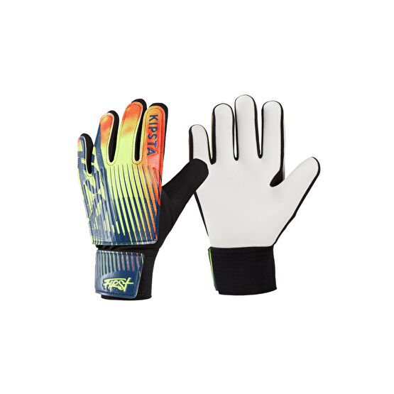 Decathlon Çocuk Kaleci Eldiveni - Siyah / Sarı / Kırmızı - First 4 Beden Futbol Malzemeleri Fiyatı