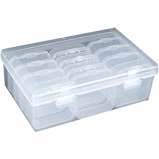 Decisive Paket Boncuk Organizatörler Kutusu Şeffaf Mini Plastik Boncuk Saklama Kapları Şeffaf Kapaklı Saklama Kutusu (Yurt Dışından) - Set Eşya Saklama Kutusu Fiyatı