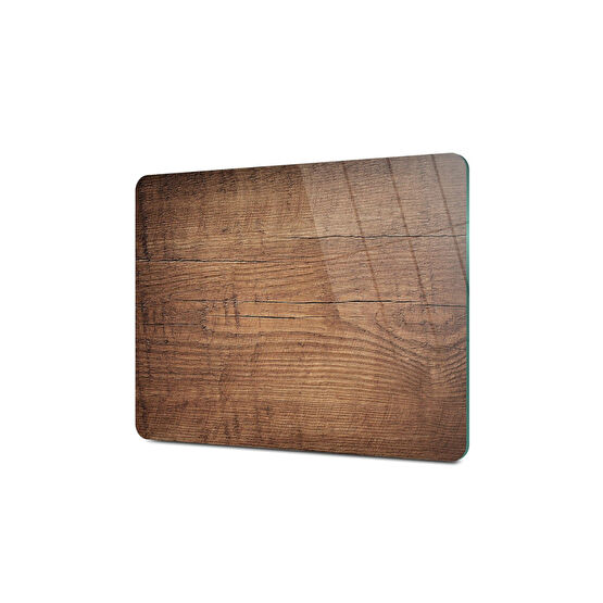 Decovetro Cam Kesme Tahtası Ve Sunum Tablası | Eski Ahşap Görünümlü | 30cm X 40cm Kesme Tahtaları / Kesim Tablaları Fiyatı