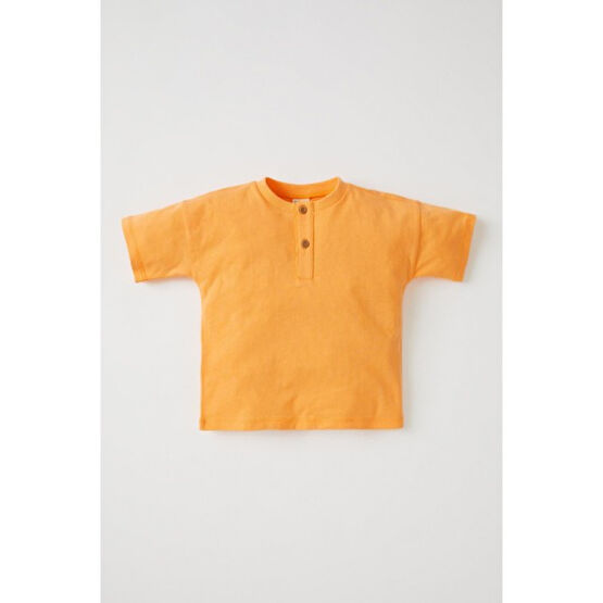 DeFacto Erkek Bebek Basic Düğmeli Yaka Kısa Kollu Tişört W8495A222SM Bebek T-shirt Fiyatı