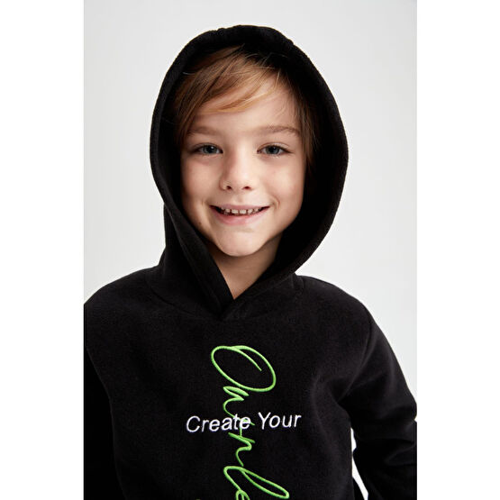 DeFacto Erkek Çocuk Kapüşonlu Sweatshirt 9-10 Yaş Beden