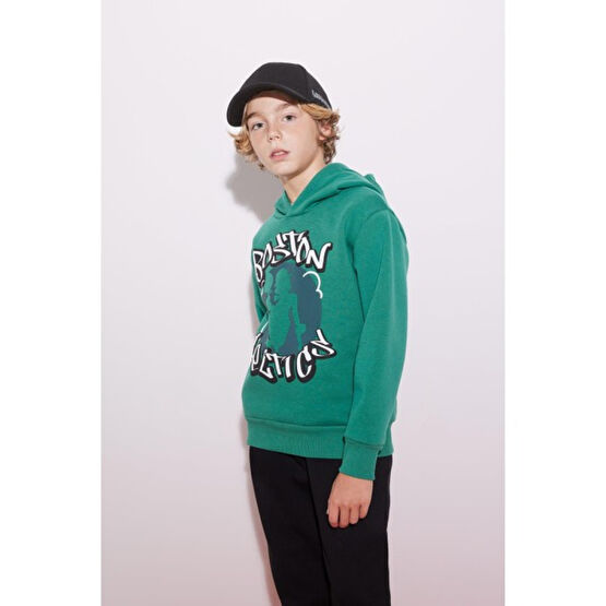 DeFacto Erkek Çocuk NBA Boston Celtics Kapüşonlu Kalın Sweatshirt B4909A823WN Erkek Çocuk Sweatshirt Fiyatı
