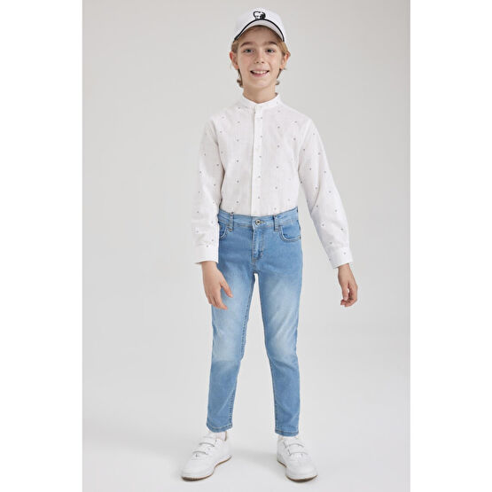 DeFacto Erkek Çocuk Slim Fit Jean Pantolon 10-11 Yaş Beden