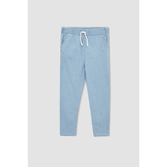 DeFacto Kız Çocuk Straight Fit Esnek Belli Jean Pantolon T2814A621SP Kız Çocuk Pantolon Fiyatı