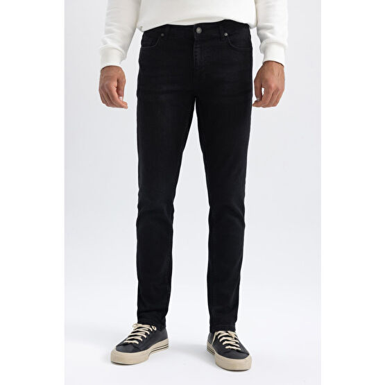 DeFacto Pedro Slim Fit Dar Kalıp Normal Bel Dar Paça Jean Pantolon 34/30 Beden Bayan Jeans / Kot Pantolon Fiyatı