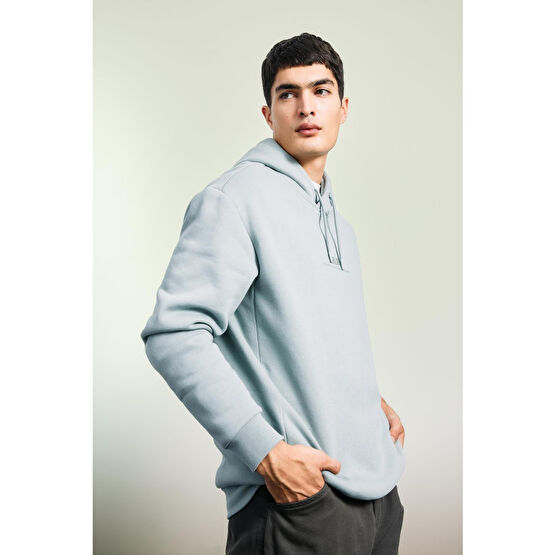DeFacto Relax Fit Kapüşonlu Sweatshirt M Beden