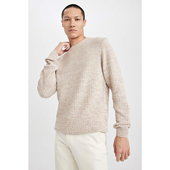 DeFacto Standart Fit Bisiklet Yaka Triko Kazak 5XL Beden
