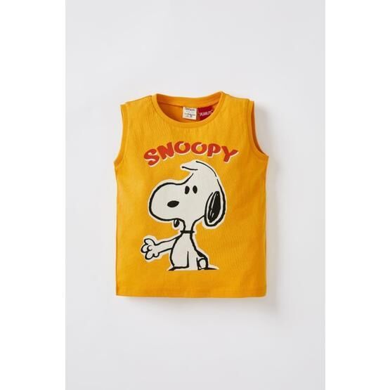 DeFacto X3549A222SM Snoopy Lisanslı Regular Fit Erkek Bebek Atlet