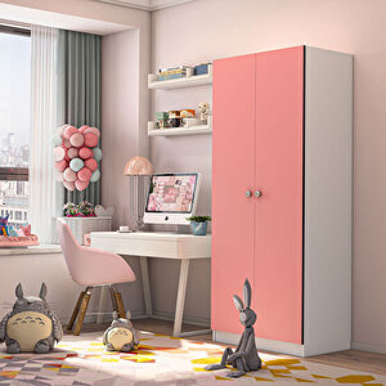 Dekorex MNT214-PEMBE 2 KAPILI GARDIROP Bebek Odası Gardırop Fiyatı