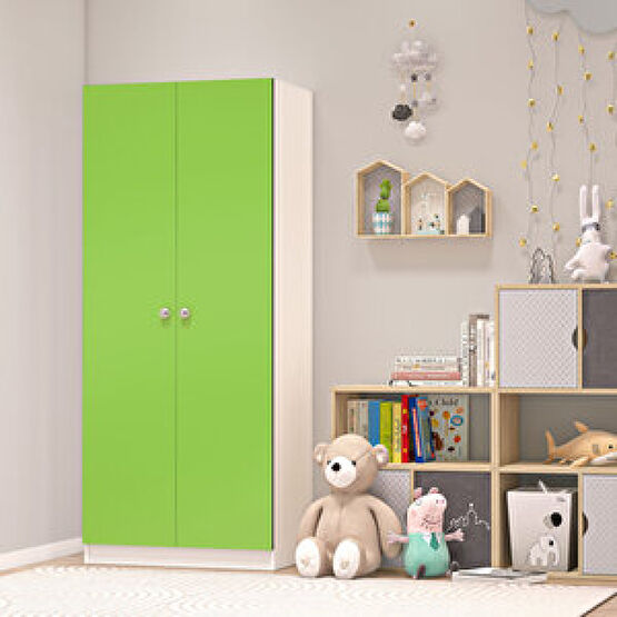 Dekorex MNT214-YEŞİL 2 KAPILI GARDIROP Bebek Odası Gardırop Fiyatı