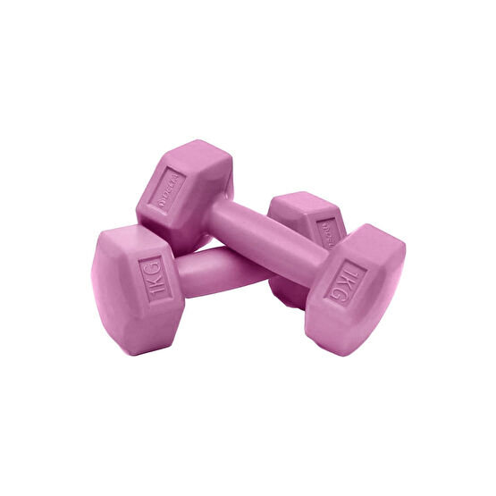Delta 1 Kg x 2 Adet Köşeli Fuşya Plastik Dambıl Ağırlık Seti Dambıllar & El / Ayak Ağırlıkları Fiyatı