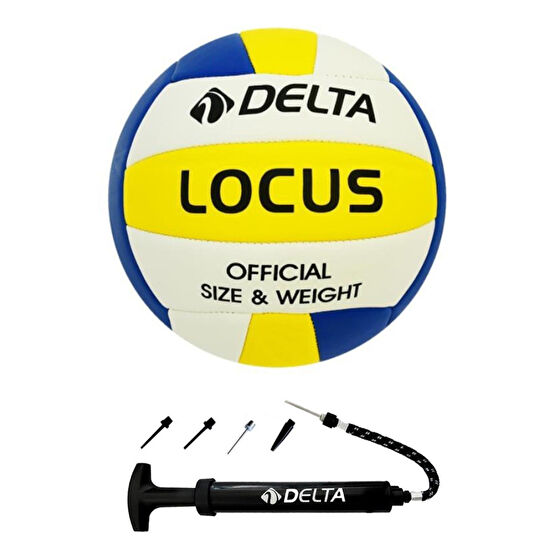 Delta Locus Dikişli 5 Numara Voleybol Topu + Top Pompası Toplar Fiyatı