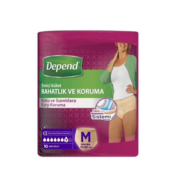 Depend Emici Külot Kadın Orta Boy 10 Lu Hasta Bezleri ve Temizliği Fiyatı