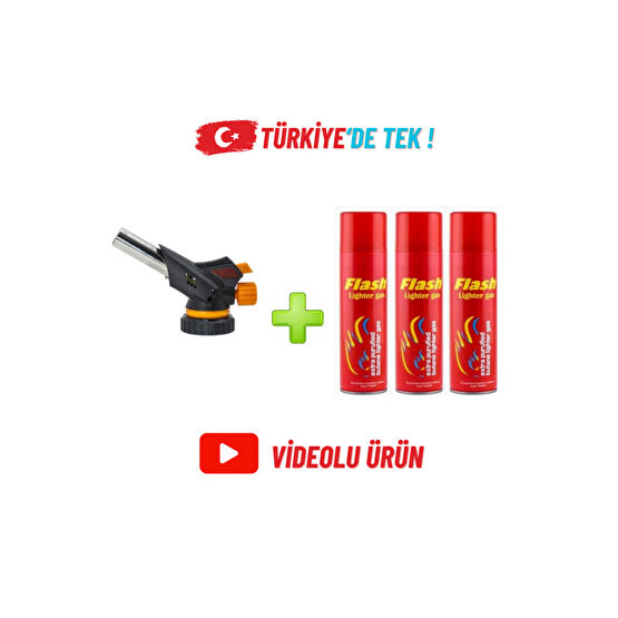 DepoMega 1300 Derece Profesyonel Pürmüz Çakmak Ws-509c Kafa Çakmak 3 Adet Flash Gaz Hediye Kamp Mutfağı Fiyatı