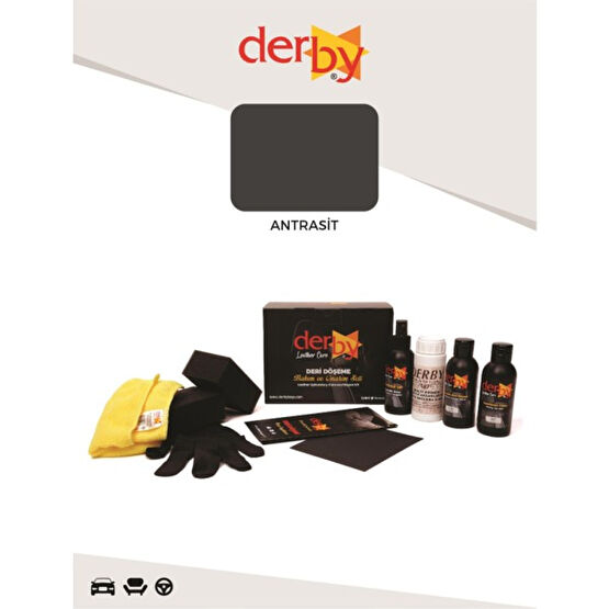 Derby Oto Torpido, Plastik, Trim ve Bakalit Aksam Boyama ve Yenileme Seti - 4'lü Set - Antrasit Oto Boyaları Fiyatı