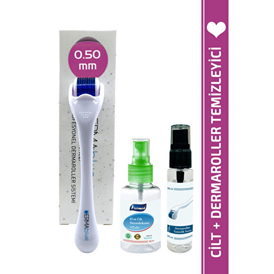 Dermablue 0.50mm Dermaroller 540 Titanyum Iğneli Orijinal Derma Roller Cilt & Yüz Temizleme Cihazları Fiyatı