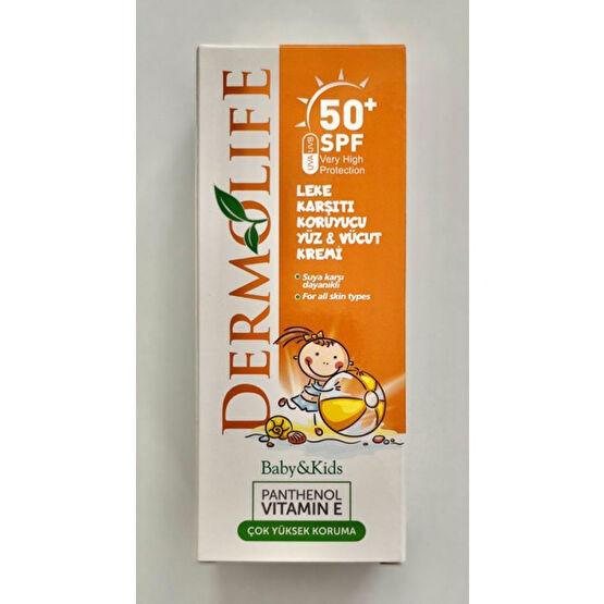Dermolife Baby&Kids Yüz ve Vücut Güneş Kremi Bebek Güneş Kremi Fiyatı