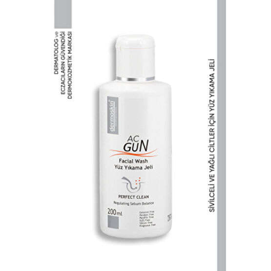 Dermoskin Acgun Sivilce ve Akneli Ciltler için Yüz Yıkama Jeli 200 ml Cilt Temizleme ve Peeling Fiyatı