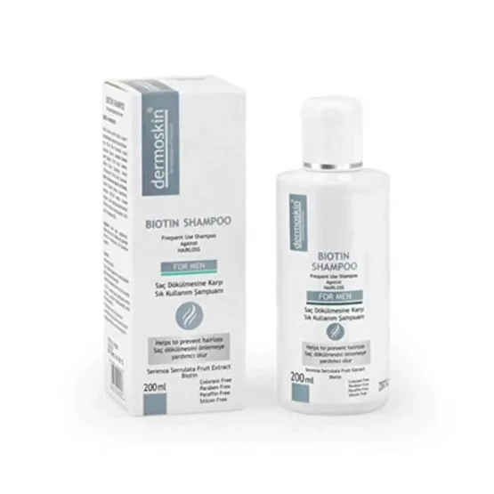 Dermoskin Biotin Shampoo For Men 200Ml ( Erkek) Saç Dökülmesine Karşı Ürünler Fiyatı