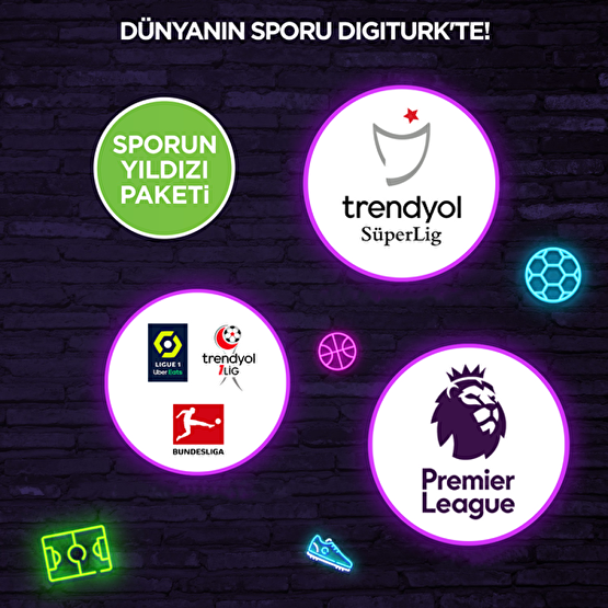 Digiturk Sporun Yıldızı Paketi 12 Aylık Uydu Kurulumlu Uydu Alıcıları Fiyatı