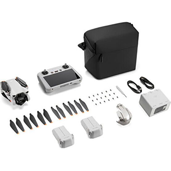 Dji Mini 3 Fly More Combo Plus (Dji RC) 4K Video 12 MP 51 DK Uçuş Süresi Gerçek Dikey Çekim Drone Drone Fiyatı