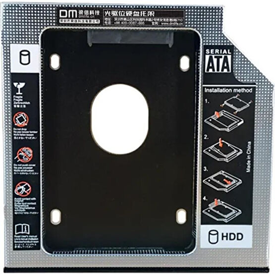DM DW127S 12.7mm Sata 3.0 2.5" Inch SSD HDD Laptop Caddy Kızak Kutusu HDD Kutuları Fiyatı