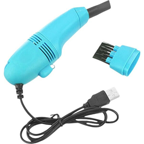 Dolity Mini Masa Tozu Sweeper Toz Toplayıcı Fırça Araba Pc Kamera Için Pet Kıllar Gökyüzü Mavi (Yurt Dışından) Robot Süpürgeler Fiyatı