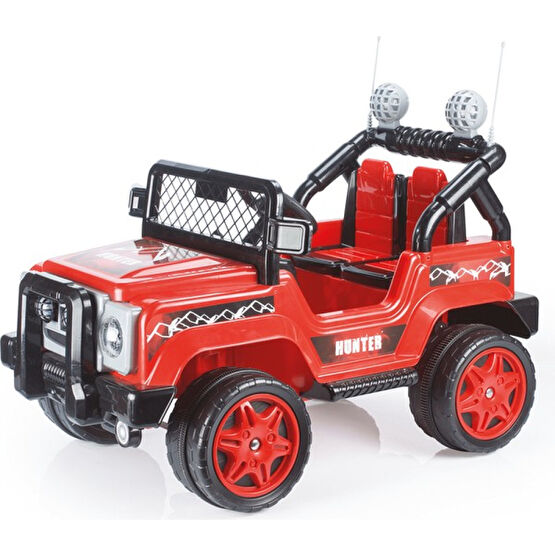 Dolu 8081 Hunter 12V Mp3 Player Kumandalı Jeep - Kırmızı Akülü Araba Fiyatı