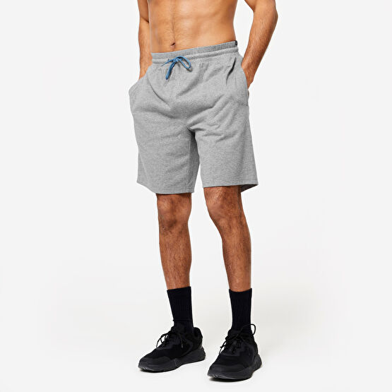 Domyos Erkek Gri Fitness Şortu - Essentials 500 Şort & Kapri (Outdoor) Fiyatı