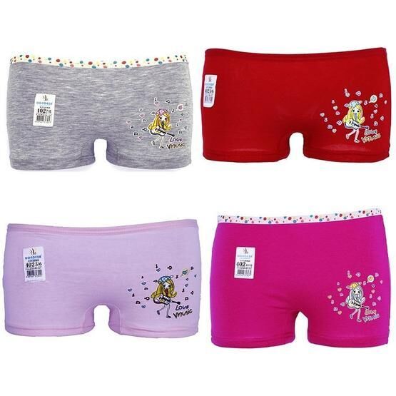 Dondeza 402 Kız Çocuk Baskılı Boxer