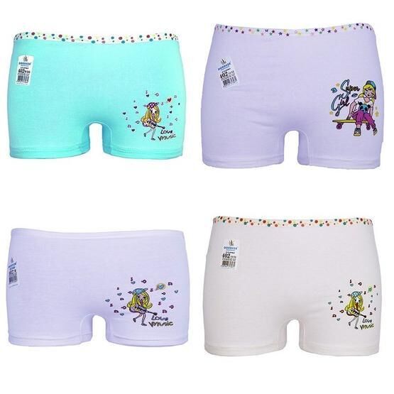 Dondeza 402 Kız Çocuk Baskılı Boxer