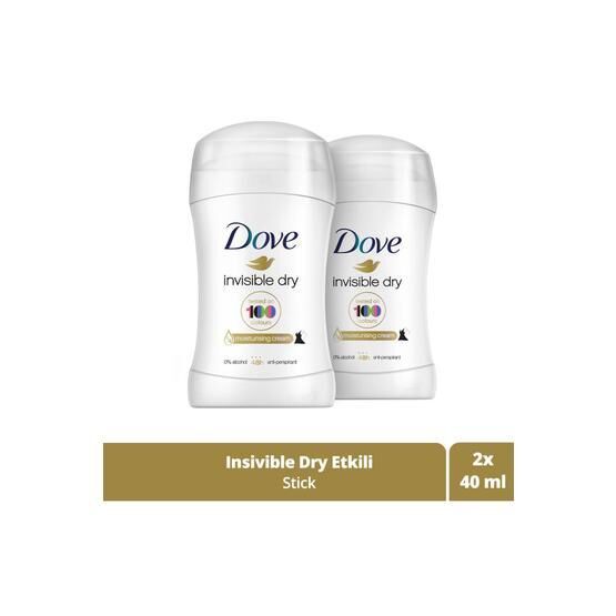 Dove Invisible Dry 2x40 ml Kadın Stick Deodorant