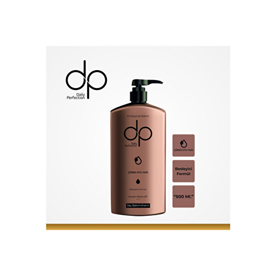 dp Daily Perfection Saç Bakım Kremi Çörek Otu Yağı 500 ml Şampuan ve Saç Kremi Fiyatı